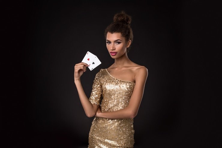 Kartu Ace, King, Queen, dan kartu bernomor untuk permainan Baccarat
